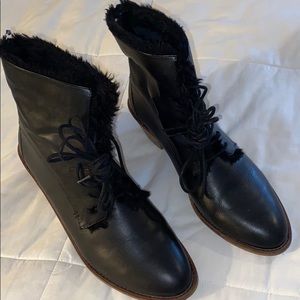 Black ankle boots